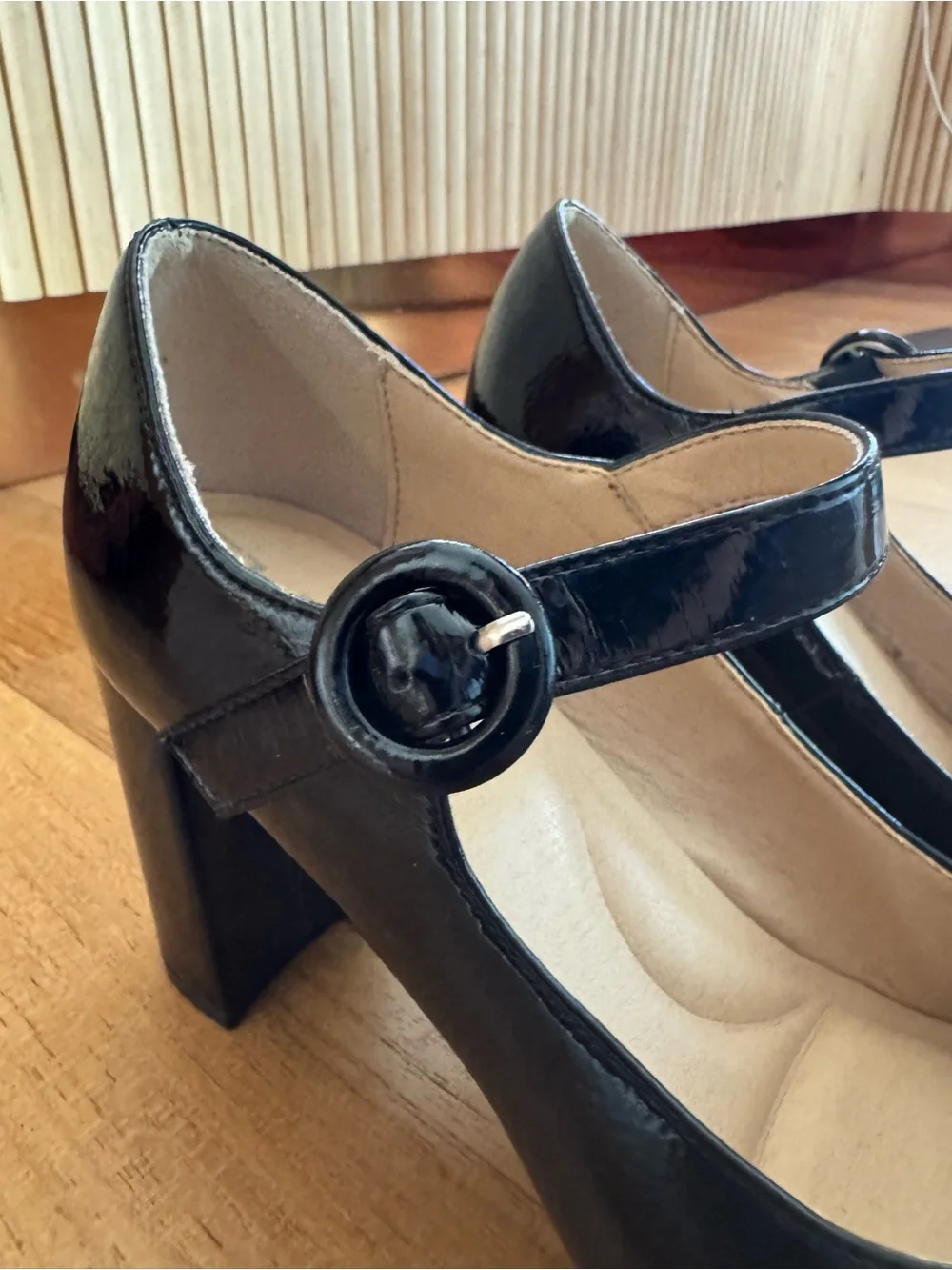 Chinese Laundry Black Patent Mary Jane Heels